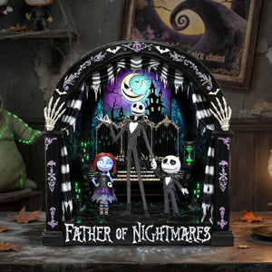Spooky Dad And Kids Acrylic Plaque - Personalized Gifts For Dads 02tylu130526-Homacus