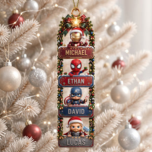 Protection Warrior Family Acrylic Ornament - Personalized Christmas Gifts For Family 02padt230926-Homacus