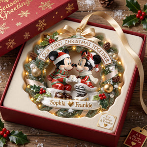 Our First Christmas Together Ornament - Personalized Gifts For Couple 05pgtn050826
