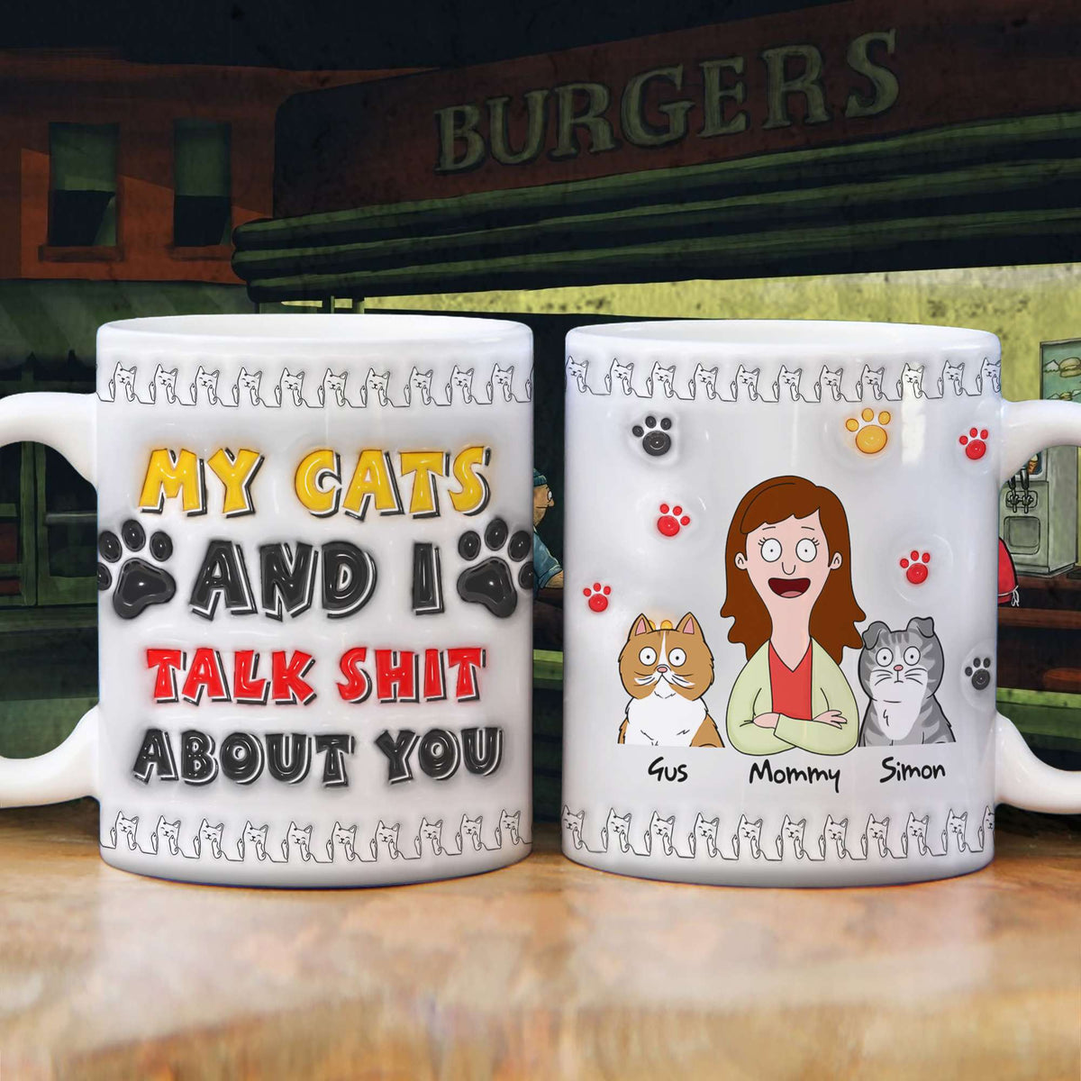 Adorable Little Cats Coffee Mug - Personalized Gifts For Cat Lover 04QHLU010425HG-Homacus