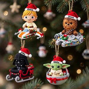 Little Warriors Merry Xmas In The Universe Acrylic Ornament - Personalized Christmas Gifts 05tyta121026-Homacus