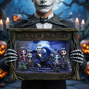 Spooky Dad And Kids Acrylic Plaque - Personalized Gifts For Dads 02ohqn300426-Homacus