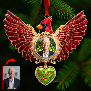 Cardinal Memorial Christmas Ornament – Custom Photo Gifts For Loved Ones In Heaven 02tgqn011025-Homacus