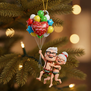 Old Couple Christmas Ornament, Personalized Gifts For Couple 01TGDT250925-Homacus
