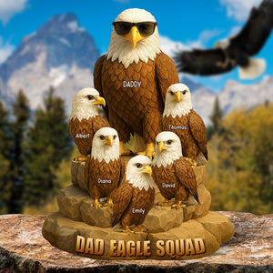 Eagle Dad Acrylic Plaque Personalized Gifts For Dad 01NAQN150425-Homacus