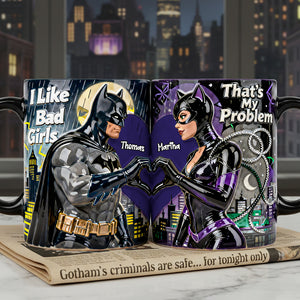 Set Of 2 Coffee Mugs - Shadow Couple - Personalized Coffee Mug Set 02nata100126-Homacus