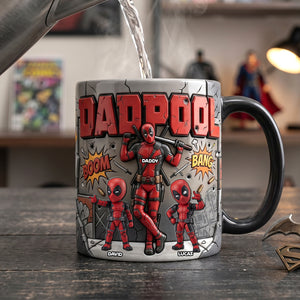 Funny Fighter Dad And Kids Magic Mug - Personalized Gifts For Dads 01natn170426-Homacus