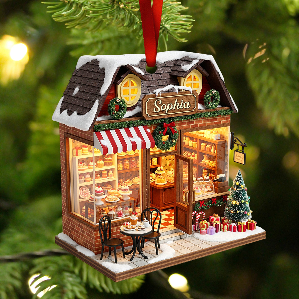 Bakery Miniature Christmas Ornament - Personalized Gifts For Baking Lovers 06PGQN281025-Homacus