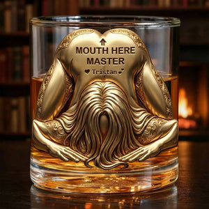 Master Round Glass - Personalized Gifts For Him, Husband, Boyfriend 04QHLU121225-Homacus