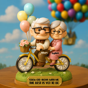 Growing Old Together Couple Acrylic Plaque - Personalized Gifts For Couple 02NALU100625-Homacus