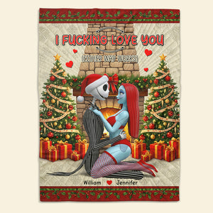 Naughty Couple Blanket - Personalized Christmas Gifts For Couple 03naqn180925-Homacus