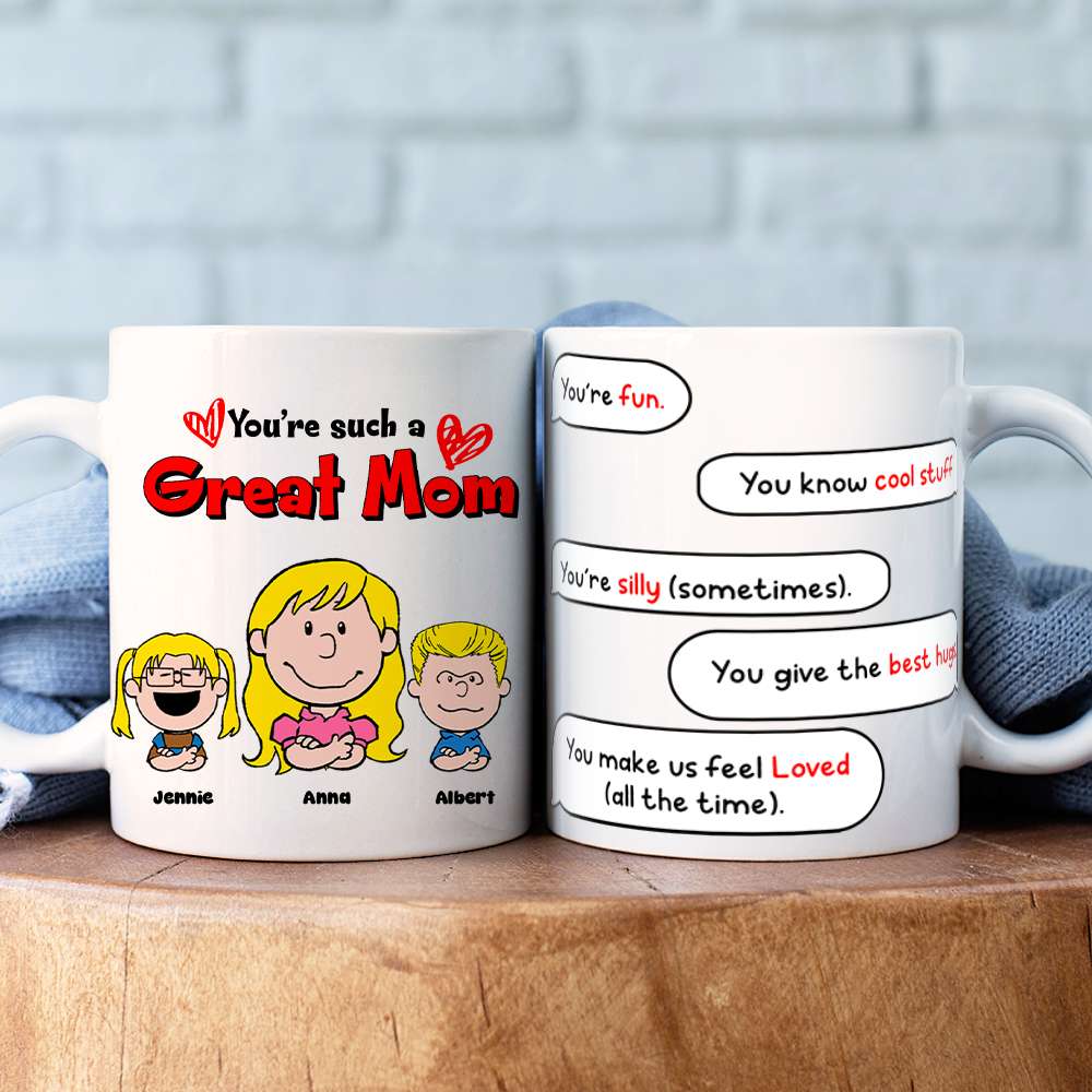 Personalized Gifts For Mom Coffee Mug Mom & Little Ones 03TOLU080125HH-Homacus