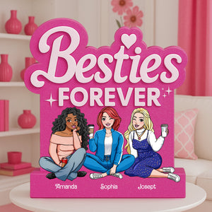 Besties Forever Acrylic Plaque - Personalized Gifts For Besties 01NALU190525HH-Homacus