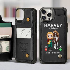 Personalized Gifts For Horse Lovers 04acpu190325 Leather Flip Wallet Phone Case-Homacus