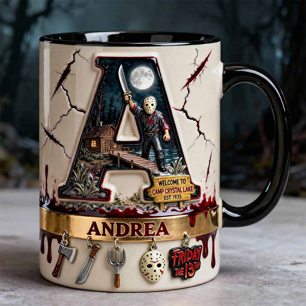Lake Slasher Accent Mug, Personalized Gifts For Horror Fans 04qhdt130126-Homacus