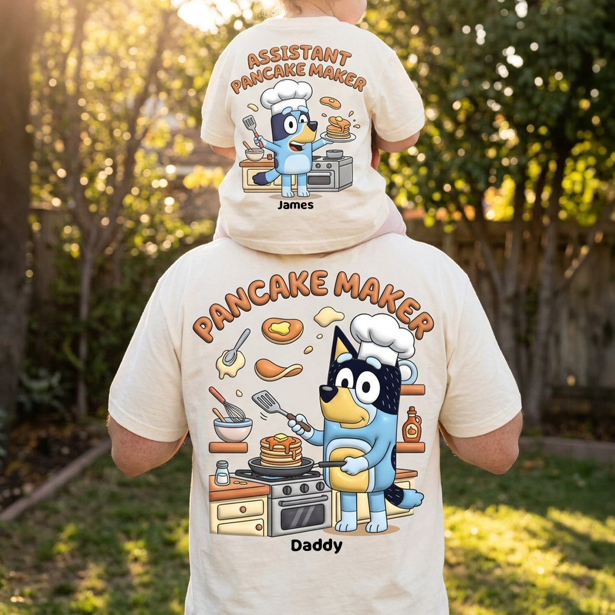 Lovely Pancake Maker Dad & Kids Shirt - Personalized Gifts For Dads 04natn200526-Homacus