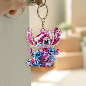 Sparkling Christmas Mom Keychain – Personalized Holiday Gifts For Mom 01tgpu030425-Homacus