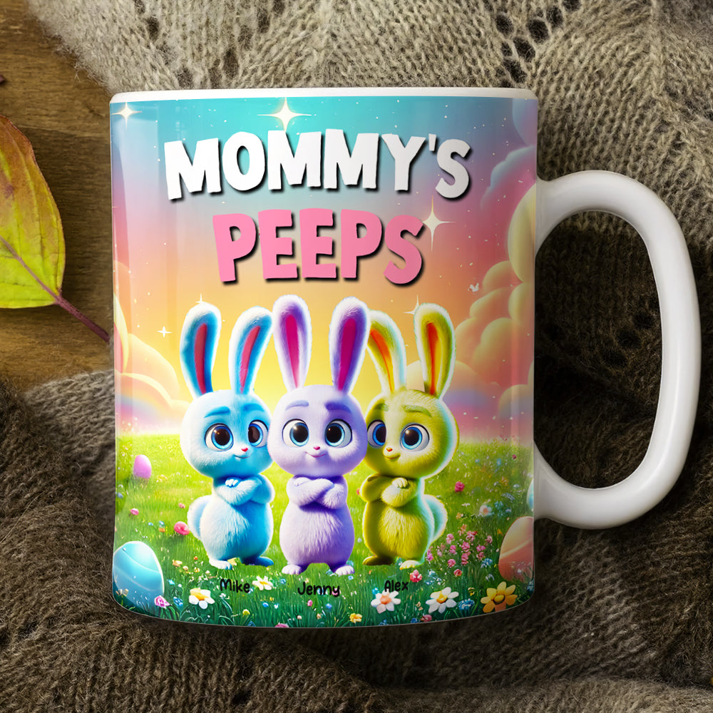 Personalized Gifts For Mom Easter Day Coffee Mug Bunny Peeps 021TGMH070325-Homacus