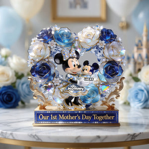 No.1 Mom – Toile De Jouy Acrylic Plaque - Personalized Gifts For Mother's Day 03PGDH230426-Homacus