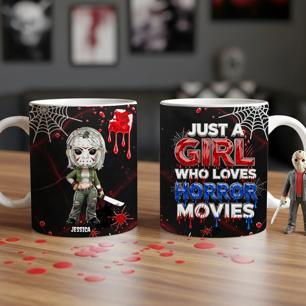 Horror Girl Mug Personalized Gifts For Movie Fans 02OHTN270825-Homacus