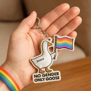 LGBT Goose Keychain - Personalized Gifts For LGBT 03hupu130525-Homacus