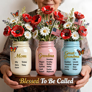 Blessed Mom Mason Jar Acrylic Plaque - Personalized Gifts For Mother's Day 04HUDT130226-Homacus