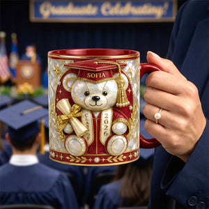 Lovely Bear - Celebrate Graduation Accent Mug - Personalized Gifts For Graduates 04tytn080526-Homacus