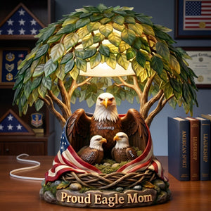 American Proud Mom Acrylic Light Box - Personalized Gifts For Mother's Day 04naqn160426-Homacus