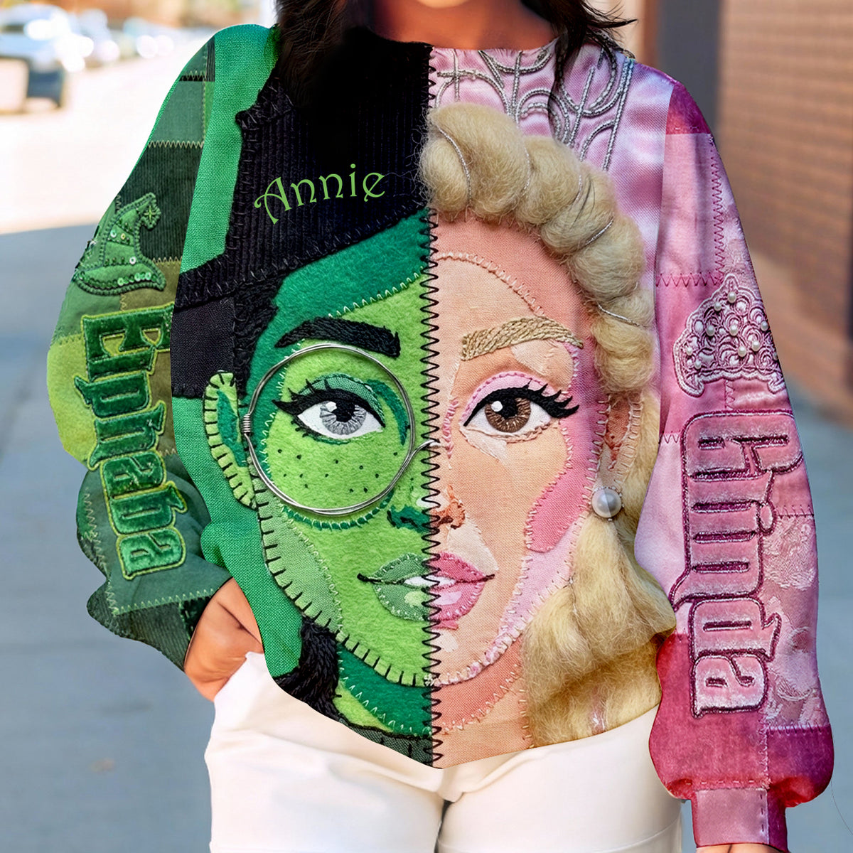 Two Sides Of Magic Patchwork Shirt - Personalized Gift For Witch Lovers 01HULU231225-Homacus