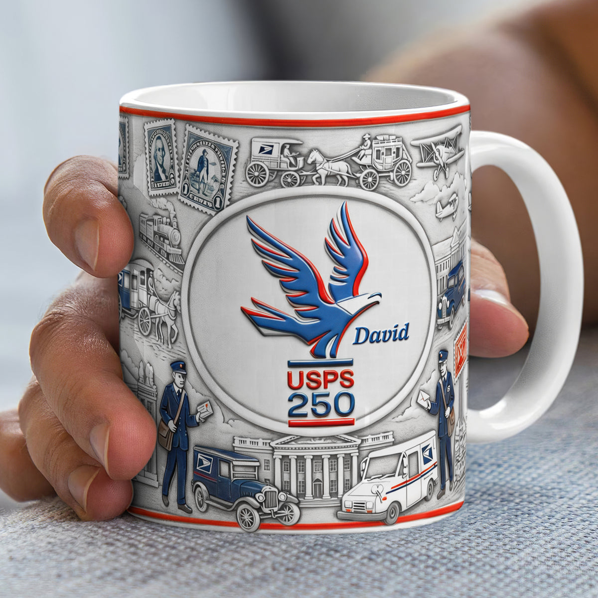 Postal Job Milestone Coffee Mug – Personalized Gifts For Postal Worker 02naqn040226-Homacus