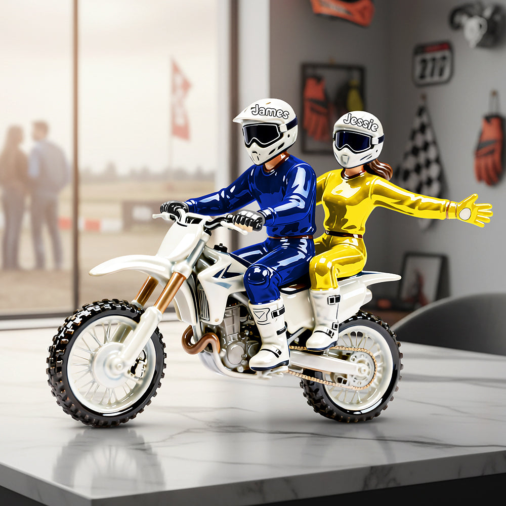 Motocross Couple Acrylic Plaque - Personalized Gifts For Couple 03ohta070126-Homacus