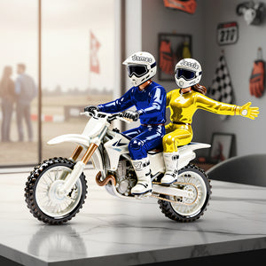 Motocross Couple Acrylic Plaque - Personalized Gifts For Couple 03ohta070126-Homacus