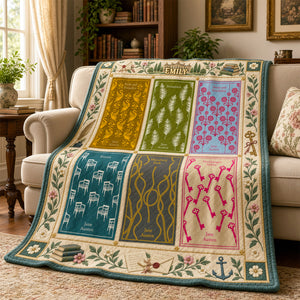 Classic Reader Era Blanket - Personalized Gifts For Book Lovers 03NADH091026-Homacus