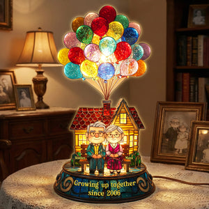 Growing Old Together Couple Light Box - Personalized Gift For Couples 05HYMG281125-Homacus