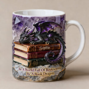 Book Dragon Coffee Mug - Personalized Gifts For Book Lovers 02naqn140126-Homacus