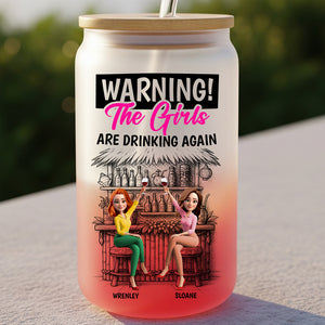 Girls Drinking Glass Can Personalized Gifts For Besties 03NADT070725-Homacus