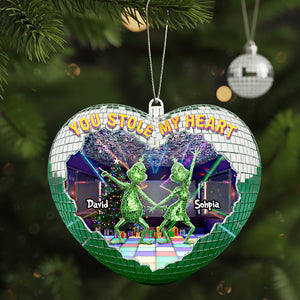 Couple Disco Christmas Ornament Personalized Gifts For Couple 02TGDT120925-Homacus