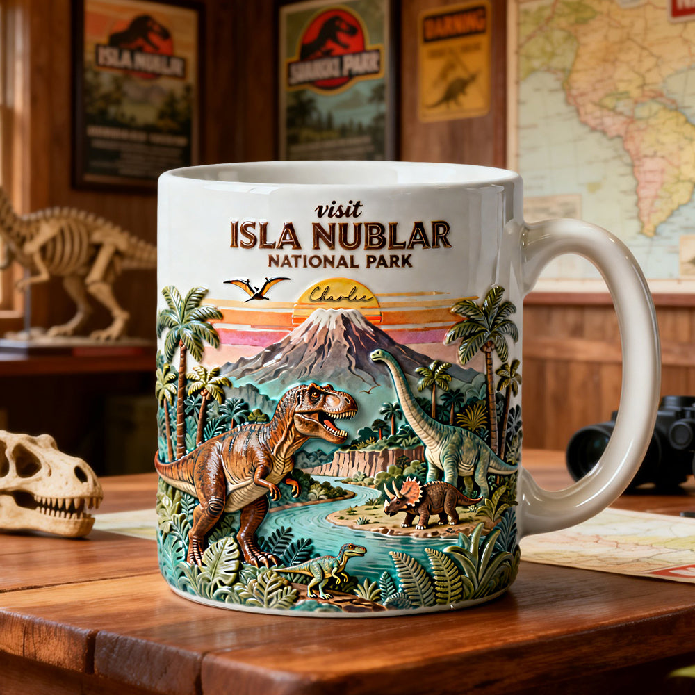 Prehistoric World National Park Coffee Mug - Personalized Gift For Dino Lovers 02NALU090126-Homacus