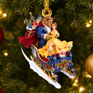 Sleigh To Our Kingdom Ornament - Personalized Gifts For Couple 06qhdh140926