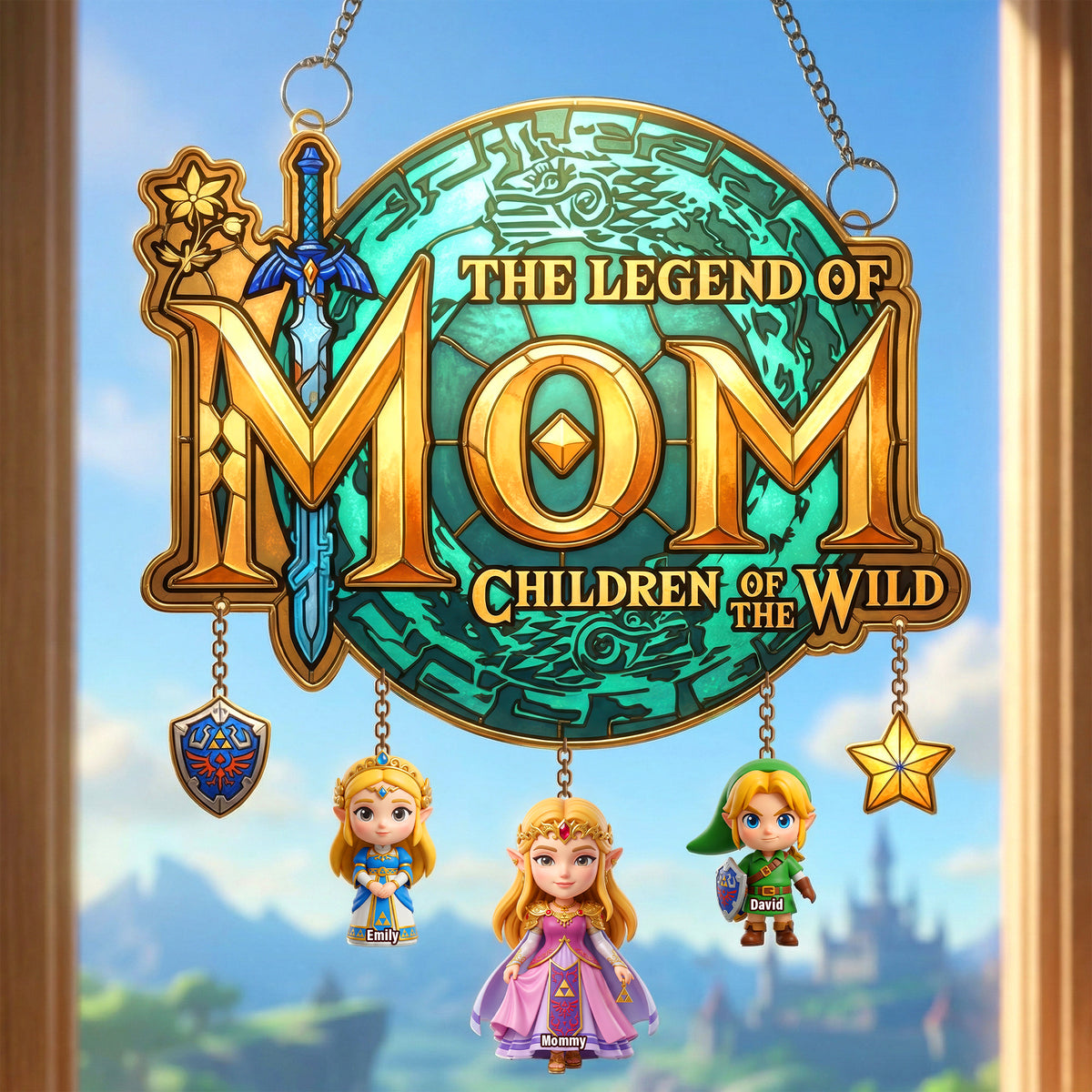 Epic Mom Journey With Kids Suncatcher - Personalized Gifts For Moms 03NAQN030426-Homacus