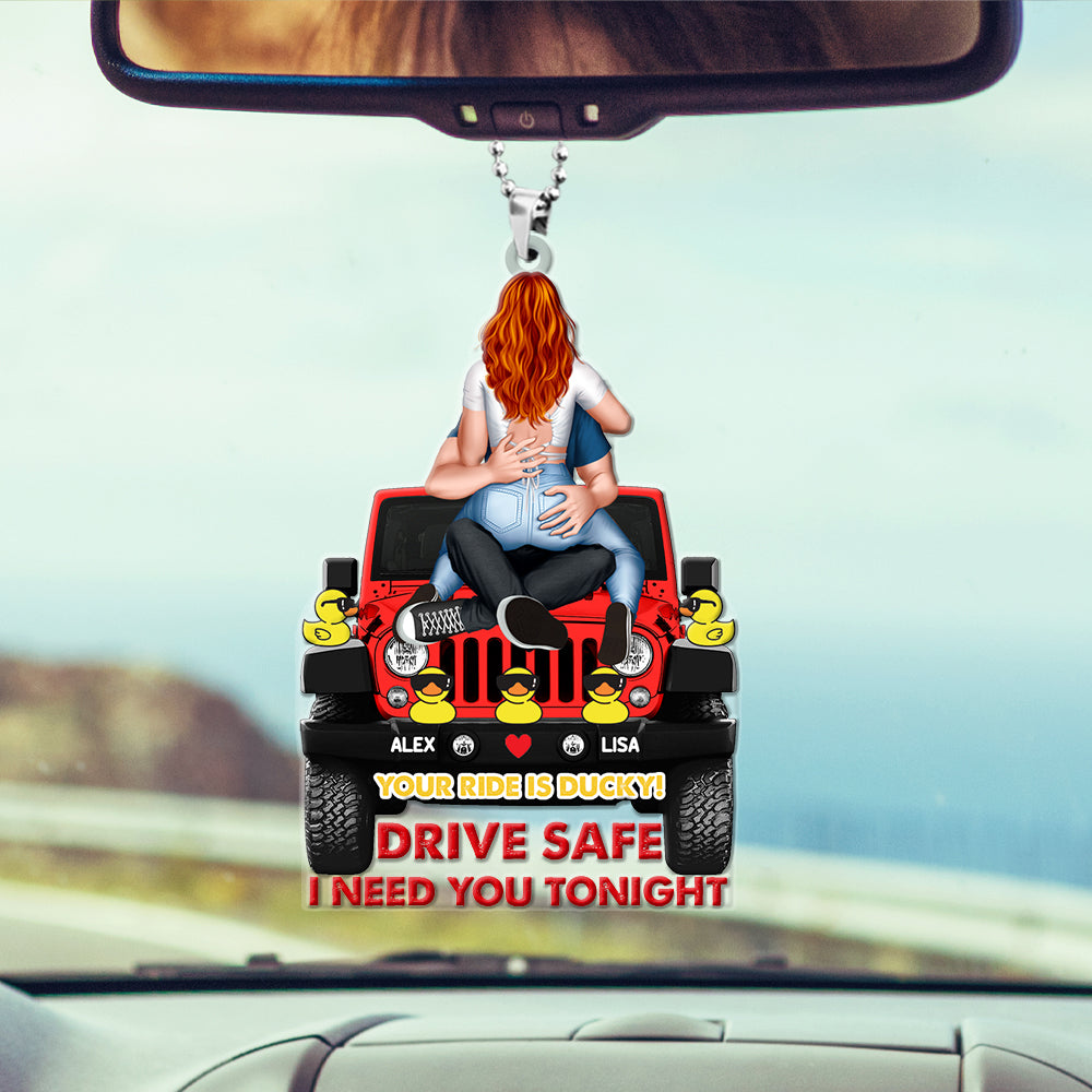 Personalized Gifts For Couple Car Ornament 02HTMH210624HH-Homacus
