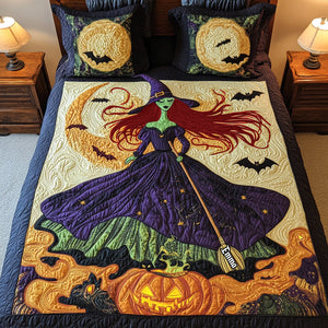Witch Quilt Bedding Set - Personalized Gifts For Witch Lovers 01tgta030925-Homacus