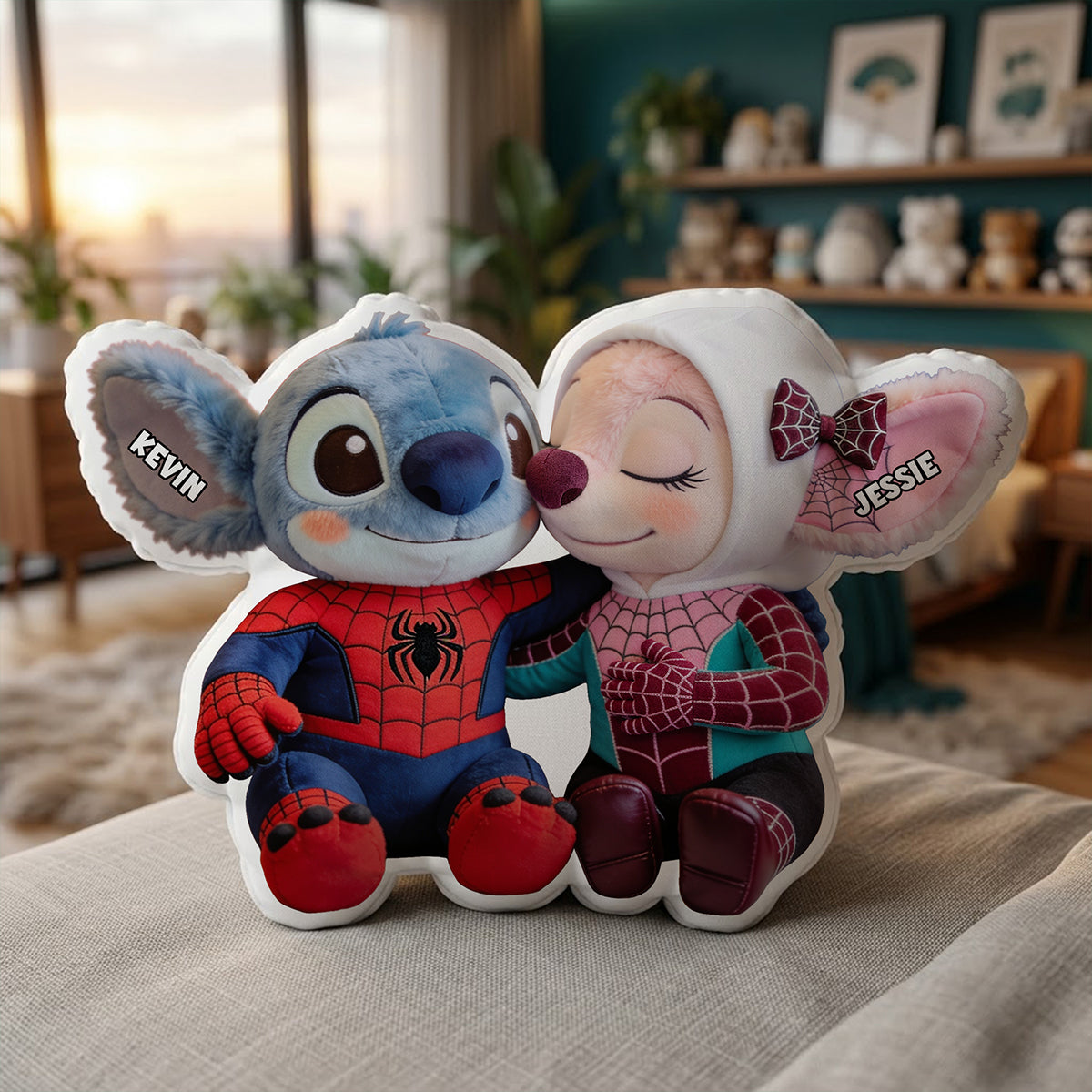 Mischievous Couple Custom Shaped Pillow - Personalized Gifts For Couples 02pgta060826