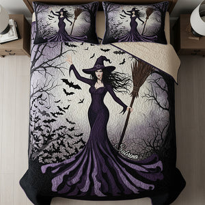 Powerful Witch Quilt Bed Set, Personalized Gifts For Fantasy Lovers 03qhdt300725-Homacus