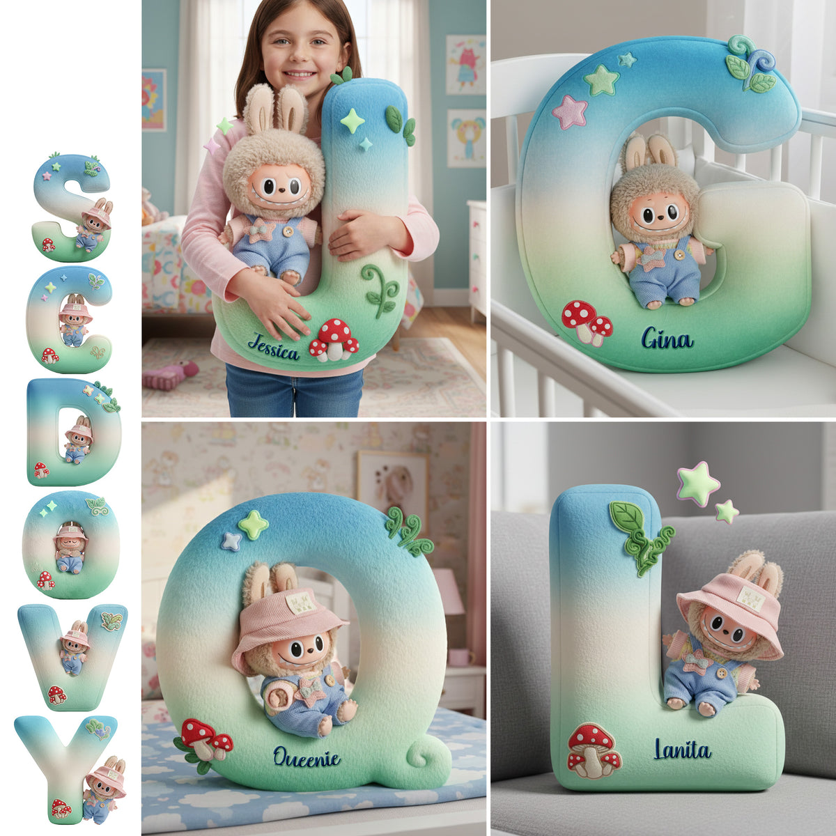 Cute Monster Pillow - Personalized Gifts For Kids 01namg261125-Homacus