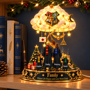 Enchanted Family Acrylic Light Box - Personalized Christmas Gifts For Family 07ohqn121026-Homacus