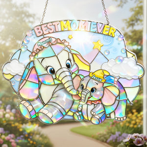Best Mom Ever Suncatcher Ornament - Personalized Gifts For Mom 01huta240226-Homacus