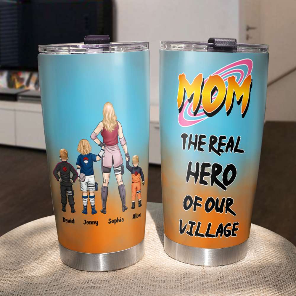 Personalized Gifts For Mom Tumbler Mother's Day Mom And Kids 03OHMH220225PA-Homacus