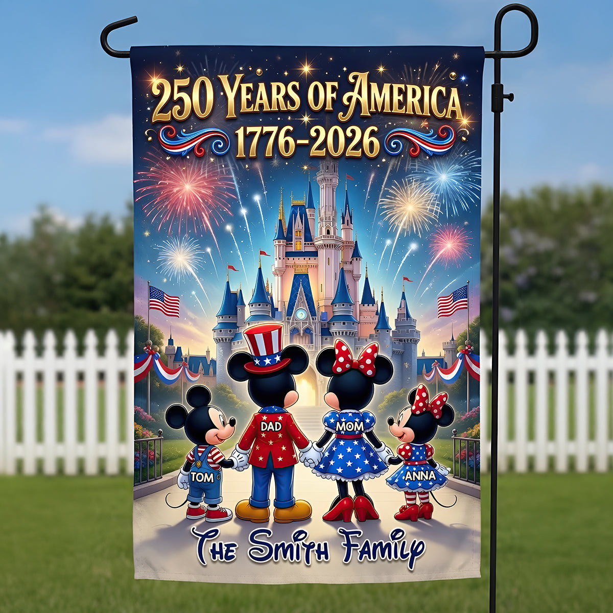 Patriotic Family Garden Flag - Personalized Gifts For Family 04TYDT030626