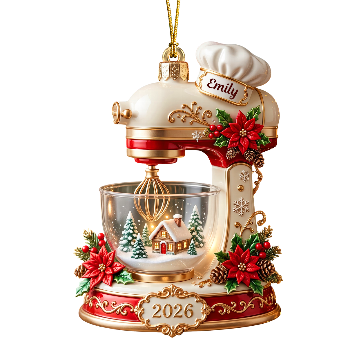 Baking Mixer Christmas Ornament - Personalized Gifts For Baking Lovers 01pgqn141026-Homacus